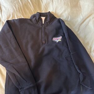 Eagles Black Quarter-Zip Sweater